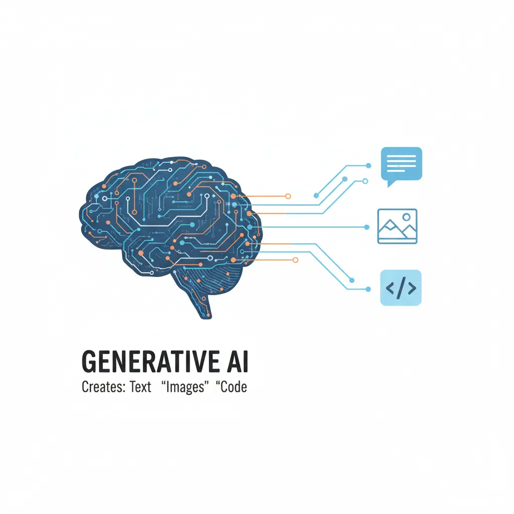 what is generative ai explained visually